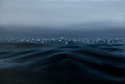 Vigil - Original Contemporary Seascape Oil Painting - Magda Malak Art