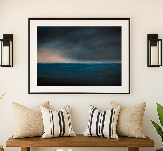 Weather The Storm- Abstract Seascape Fine Art Print on Paper