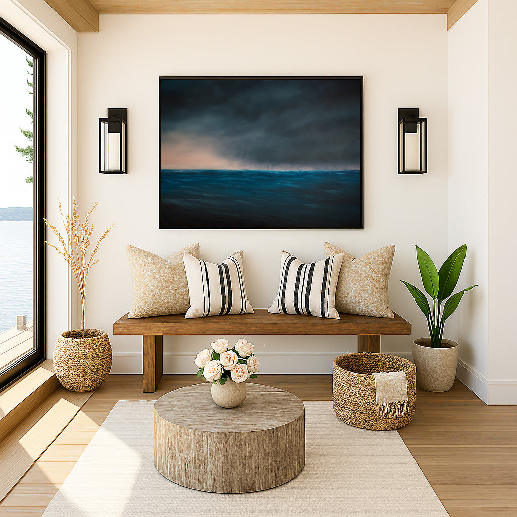 Weather The Storm- Fine Art Abstract Seascape Canvas Print