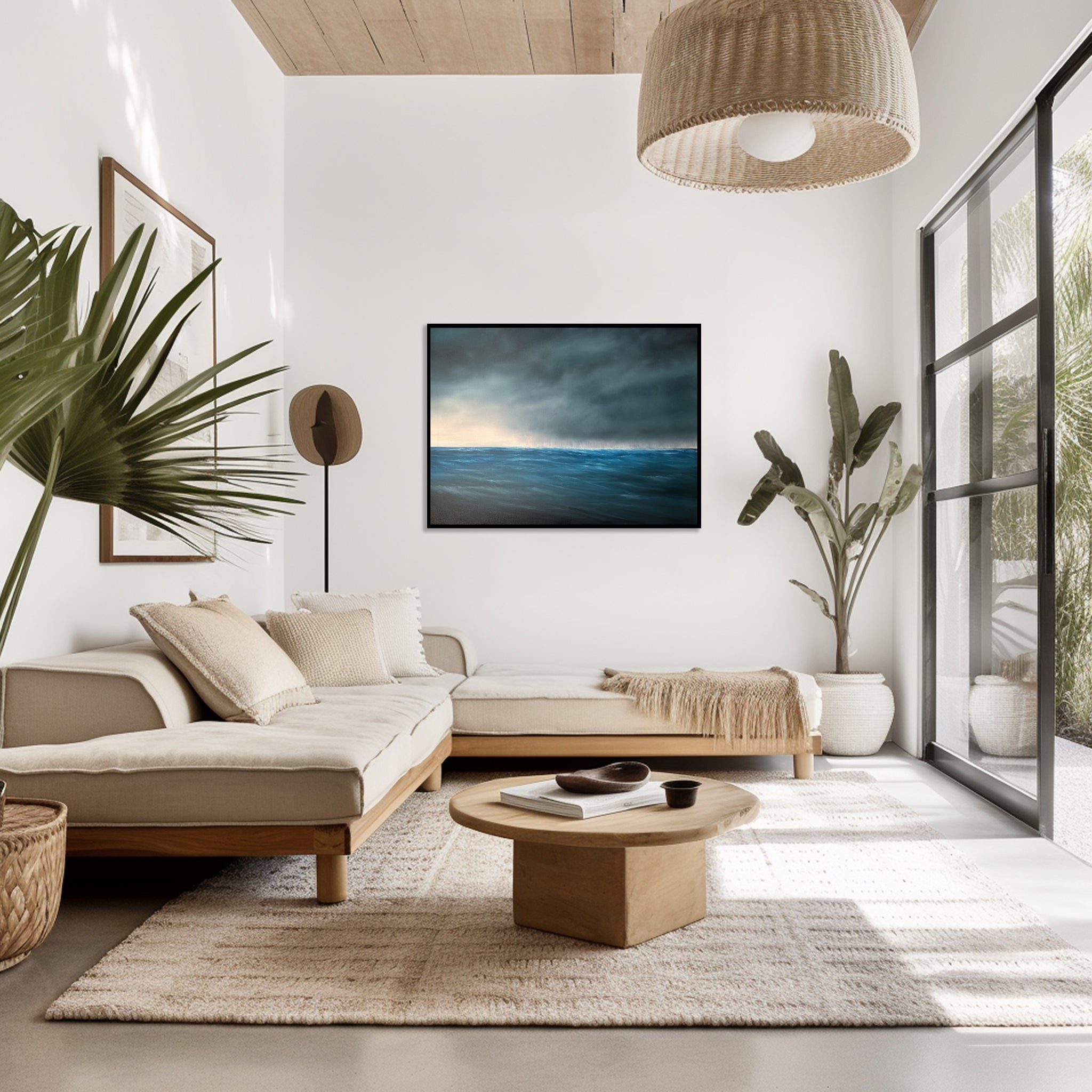 Weather The Storm- Fine Art Abstract Seascape Canvas Print