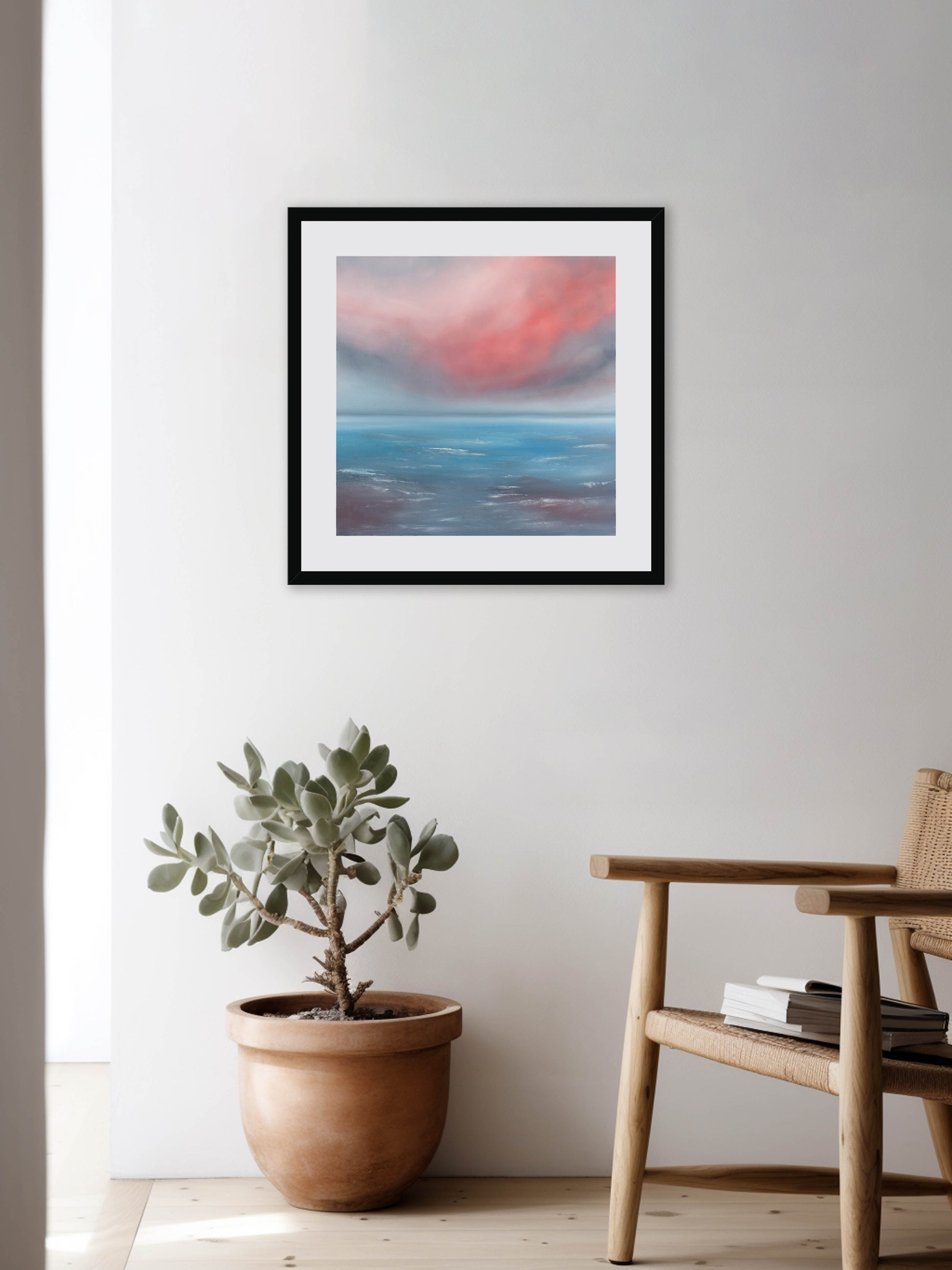 Soft Seas Seascape Print on Fine Art Paper - Magda Malak Art