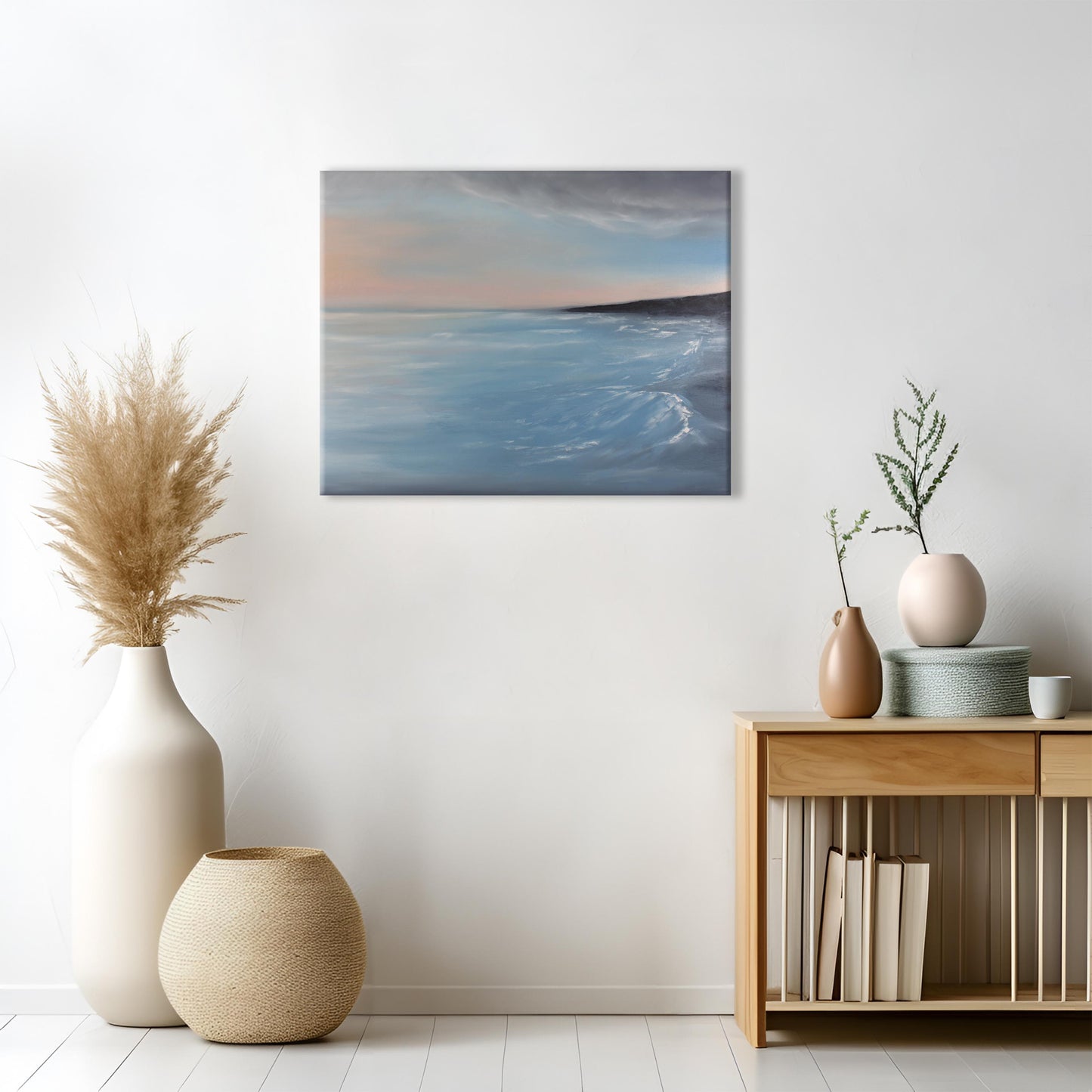 Solitude Seascape Fine Art Canvas Print - Magda Malak Art