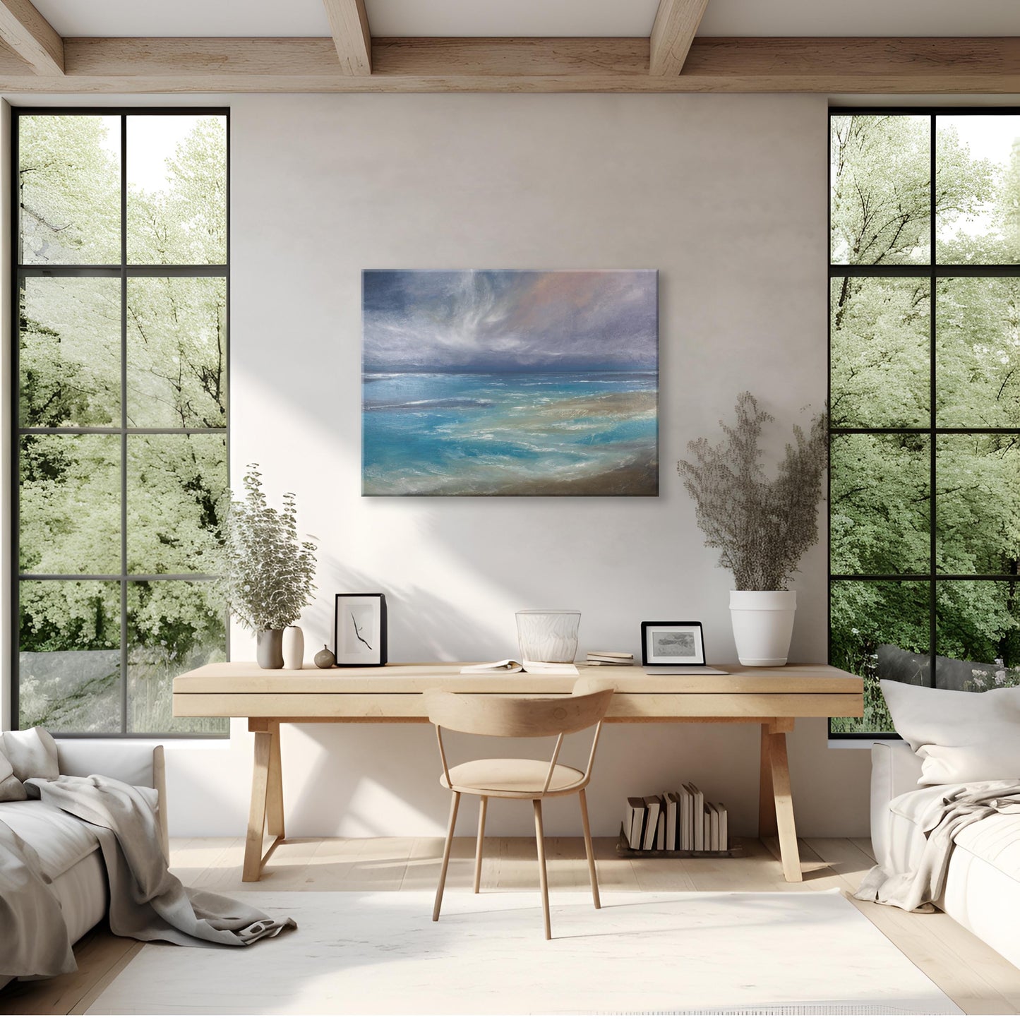 Gold Coast Seascape Fine Art Canvas Print - Magda Malak Art