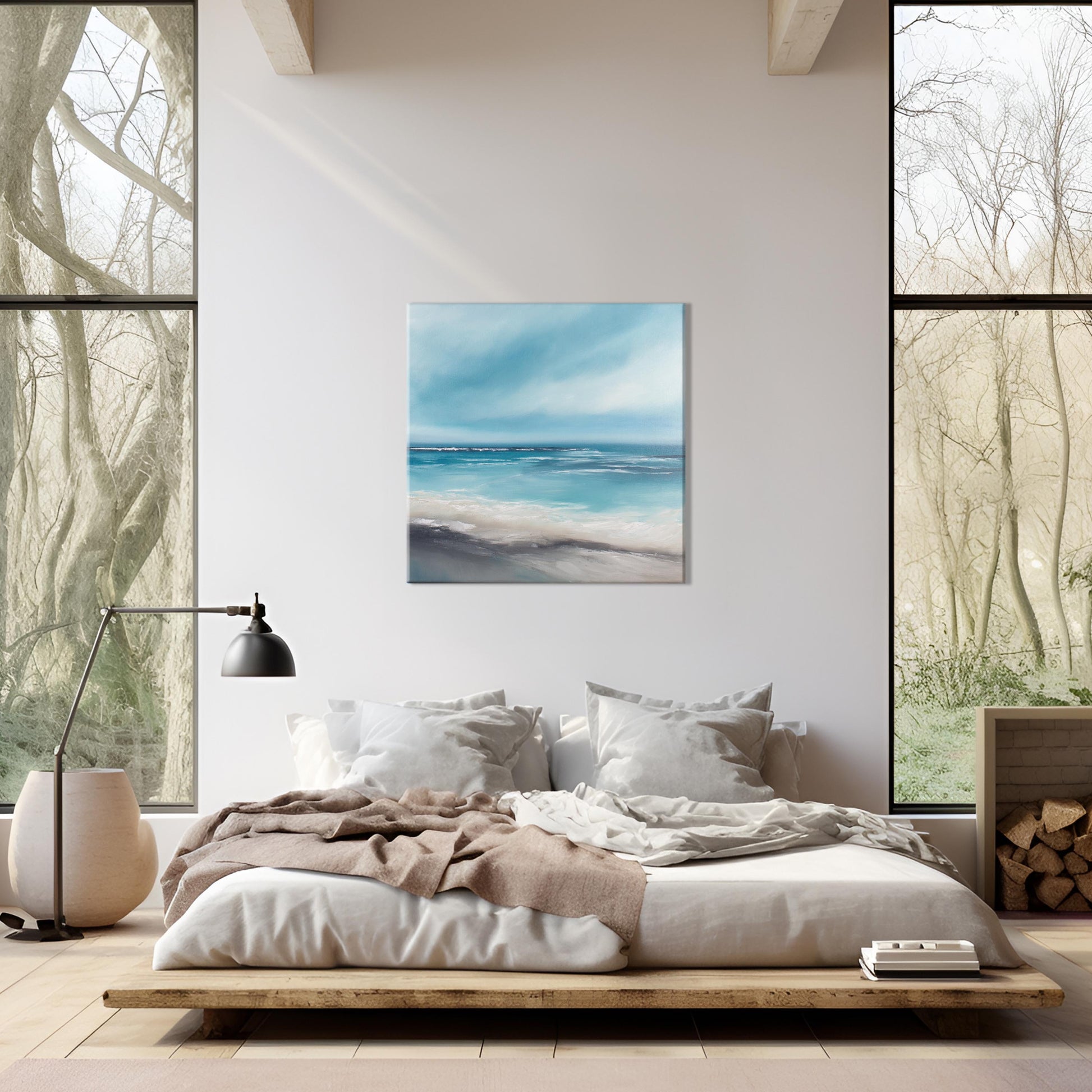 Sirens Call Seascape Fine Art Canvas Print - Magda Malak Art