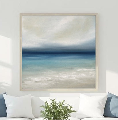 Life- Fine Art Abstract Seascape Canvas Print