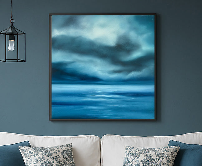 The Blue Beyond- Fine Art Abstract Seascape Canvas Print