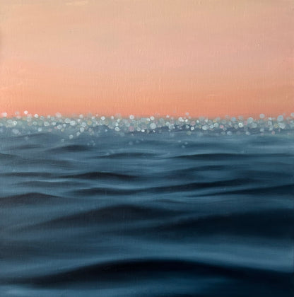 Diamond Seas - Original Contemporary Fine Art Seascape Oil Painting