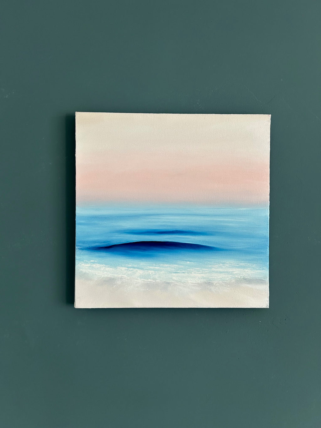 Refuge- Original Abstract Seascape Fine Art by Magda Malak