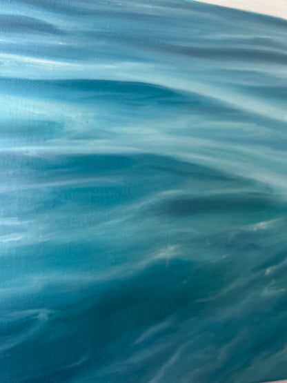 Crystal Waters- Original Contemporary Fine Art Seascape Oil Painting
