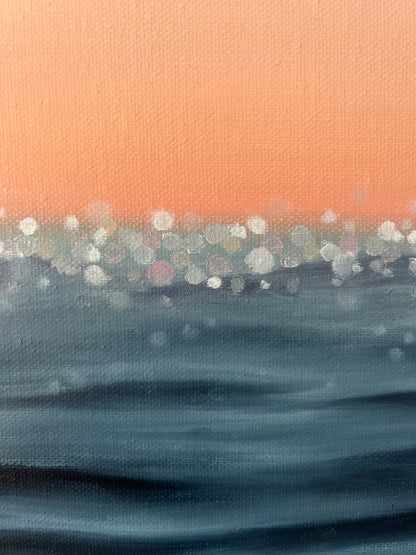 Diamond Seas - Original Contemporary Fine Art Seascape Oil Painting