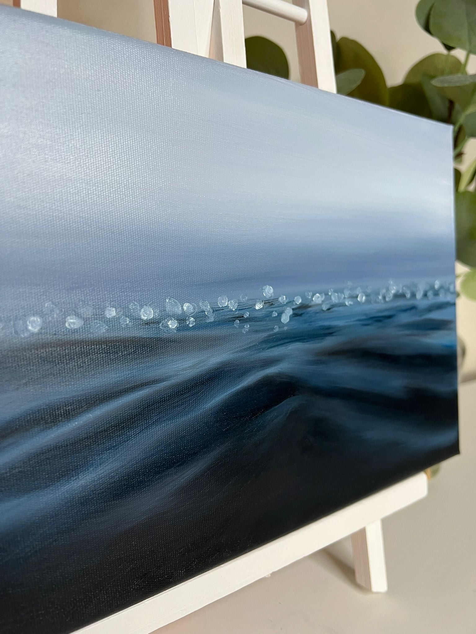 Vigil - Original Contemporary Seascape Oil Painting - Magda Malak Art