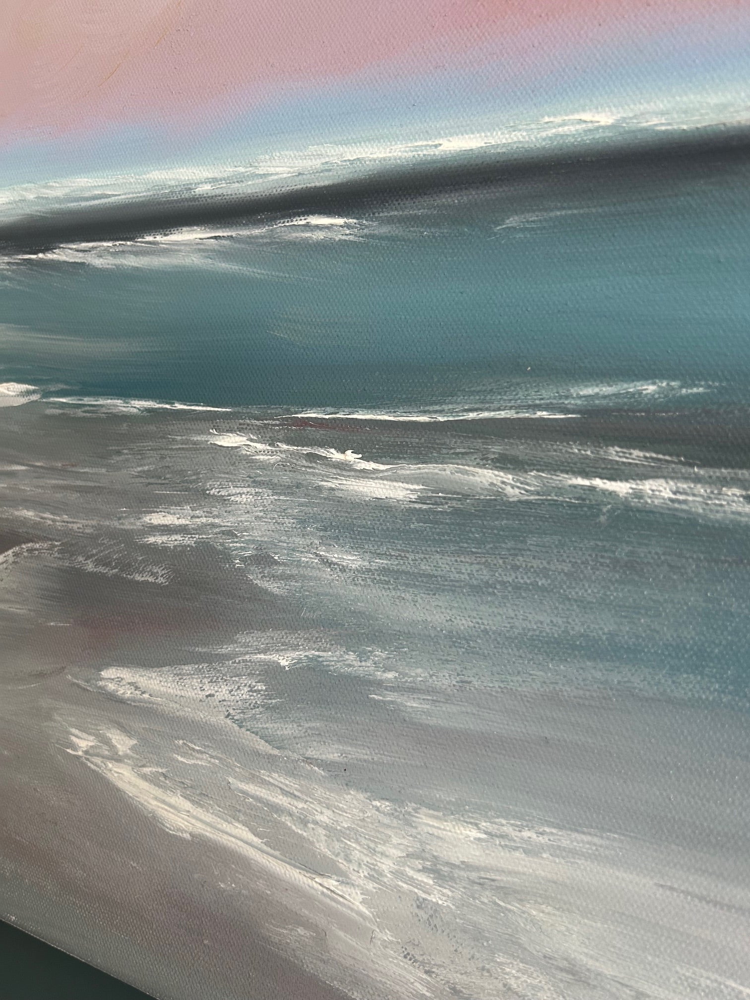 Untold Wonder- Original Abstract Seascape Fine Art by Magda Malak - Magda Malak Art