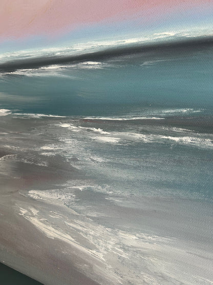 Untold Wonder- Original Abstract Seascape Fine Art by Magda Malak - Magda Malak Art