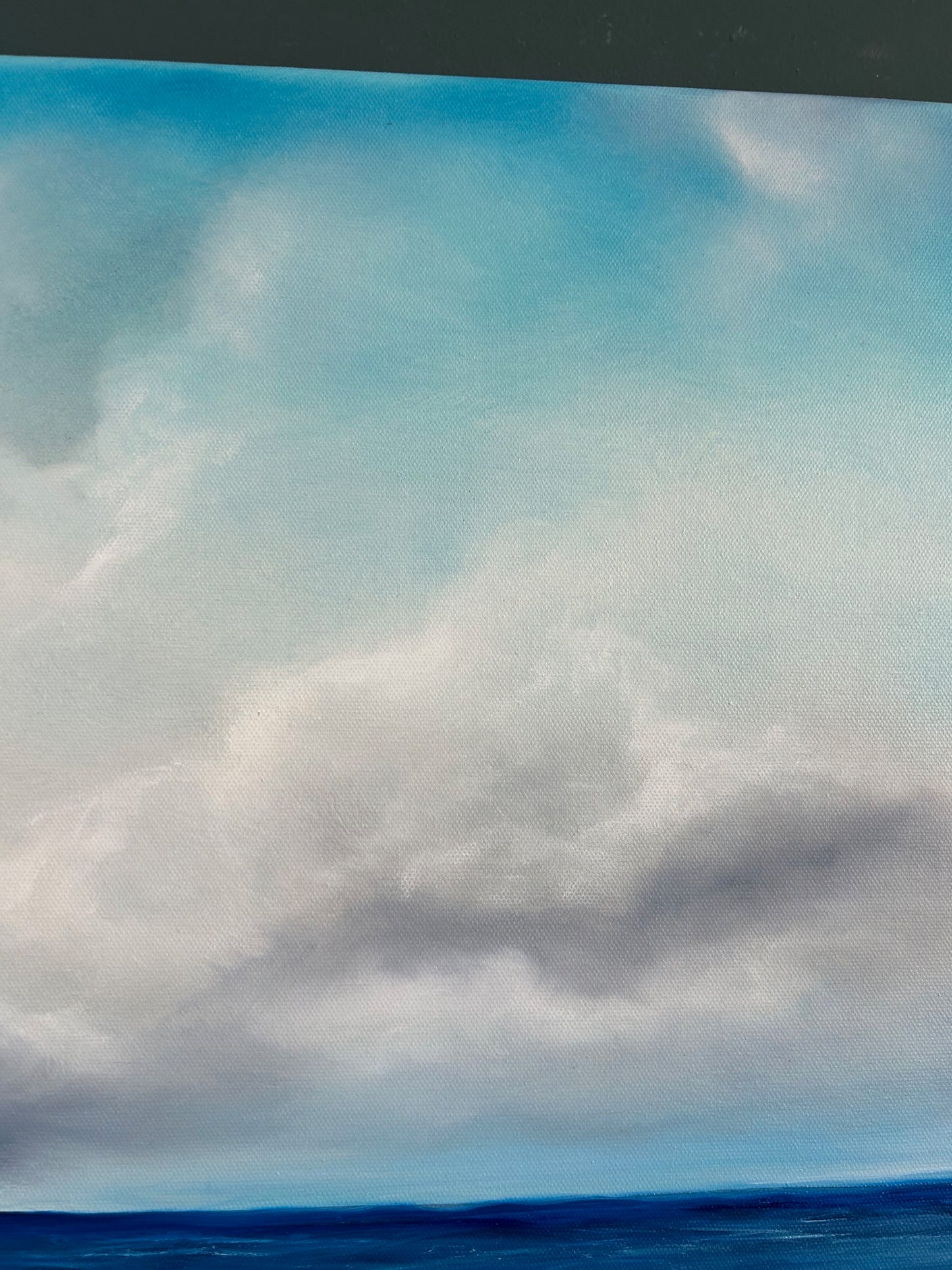 Distance- Original Atmospheric Realism Seascape Fine Art - Magda Malak Art