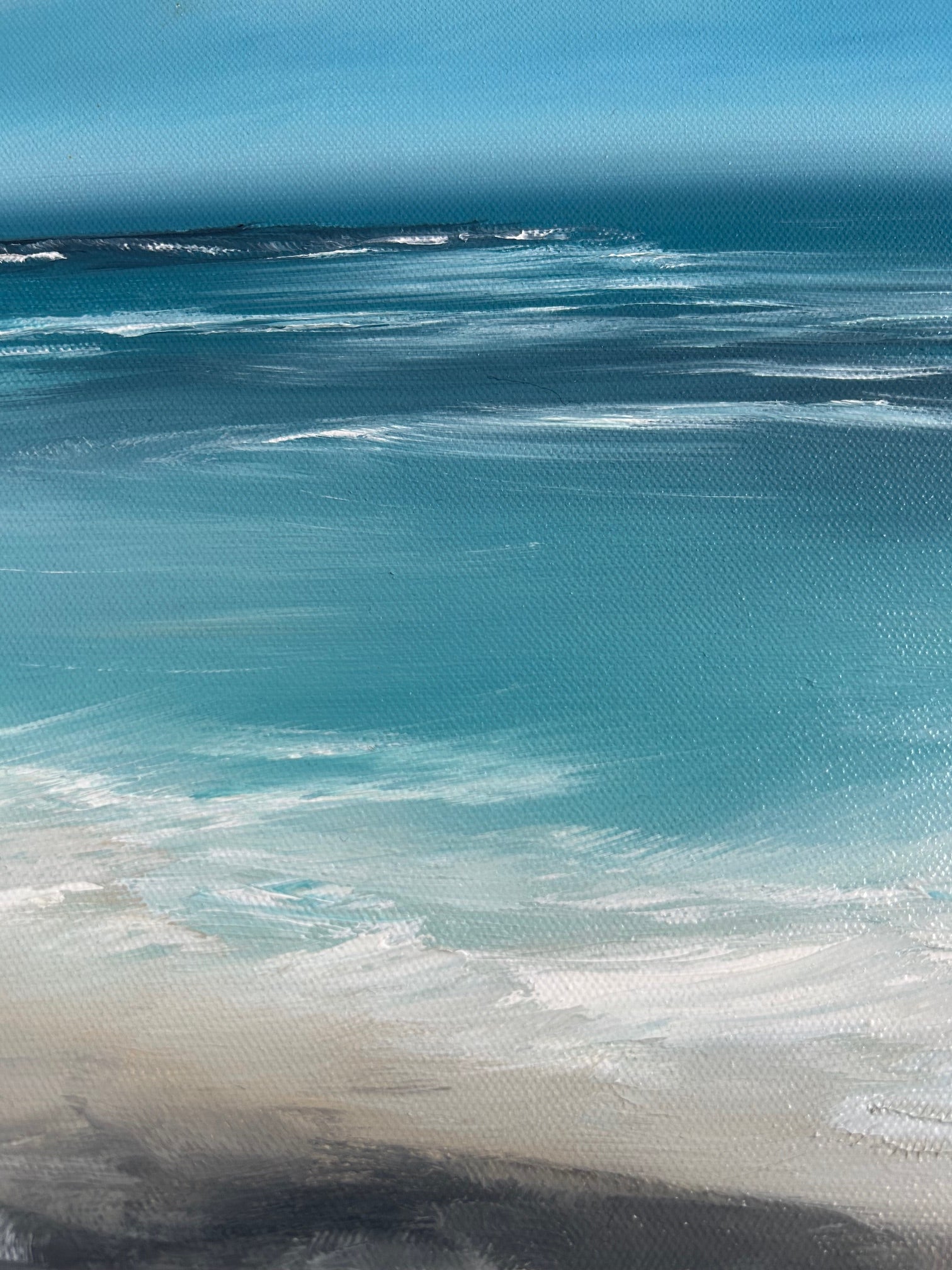 Sirens Call - Original Atmospheric Realism Seascape Fine Art by Magda Malak
