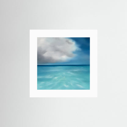 Tropicana- Abstract Seascape Fine Art Print on Paper