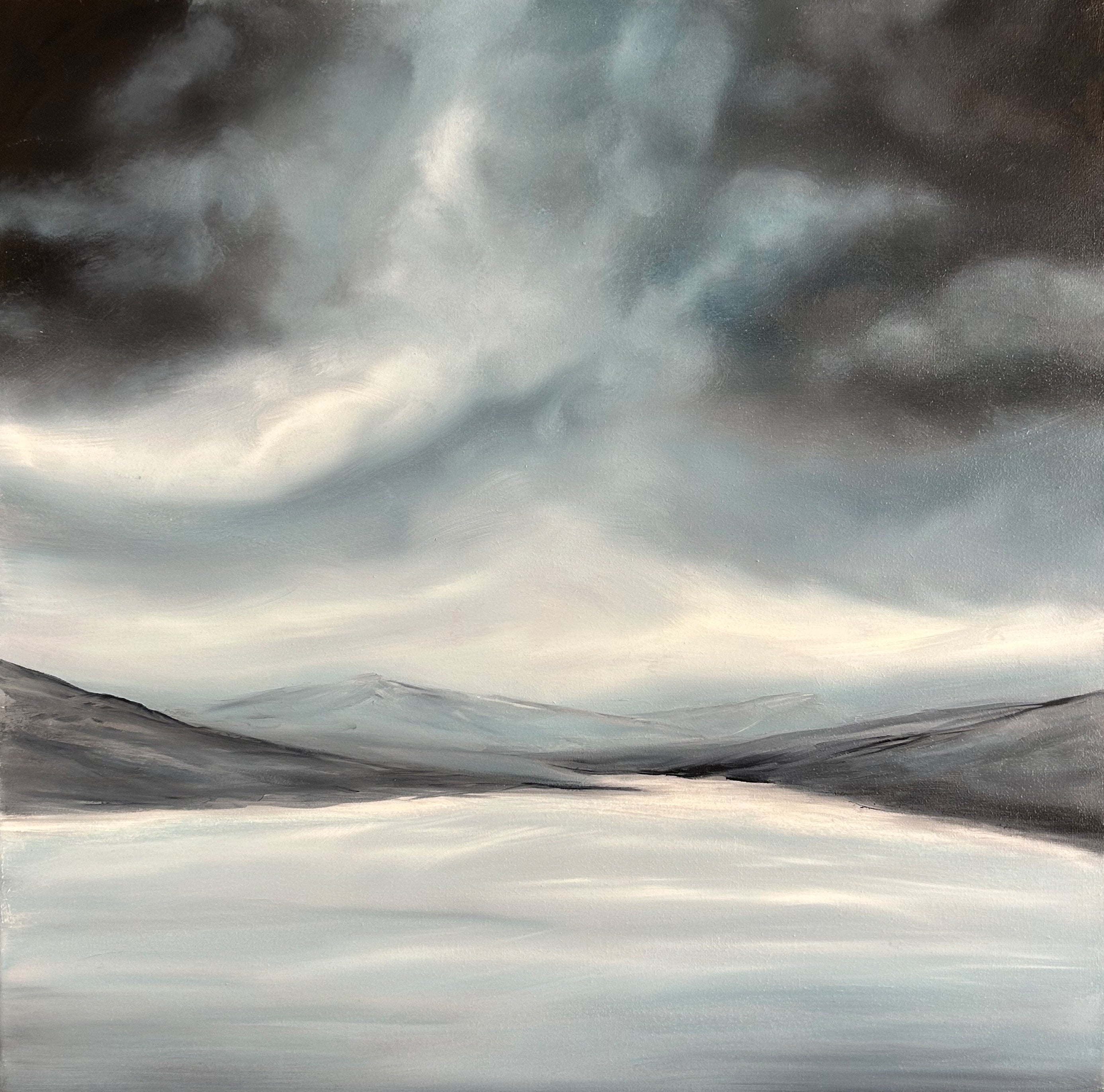 Lough Tay- Original Abstract Landscape Fine Art by Magda Malak