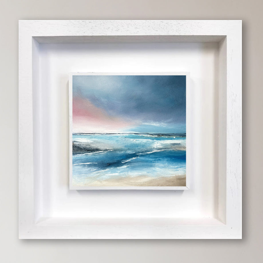 Crimson Glimpses - Original Painting by Magda Malak- - Magda Malak Art