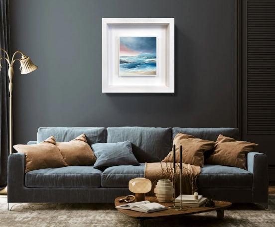 Crimson Glimpses - Original Painting by Magda Malak- - Magda Malak Art