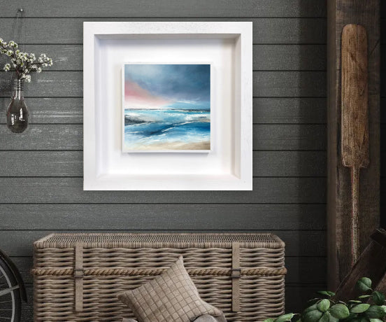 Crimson Glimpses - Original Painting by Magda Malak- - Magda Malak Art