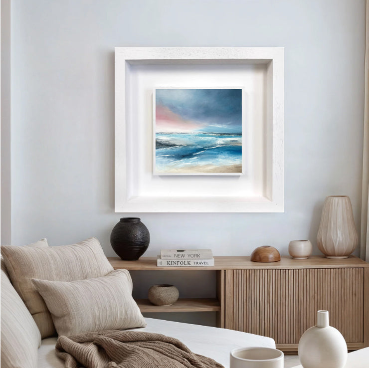 Crimson Glimpses - Original Painting by Magda Malak- - Magda Malak Art