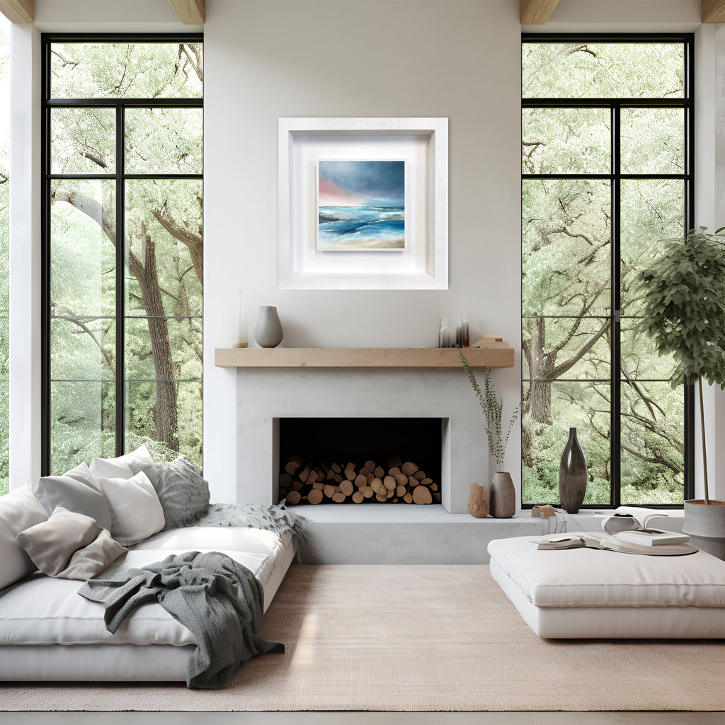 Crimson Glimpses - Original Painting by Magda Malak- - Magda Malak Art