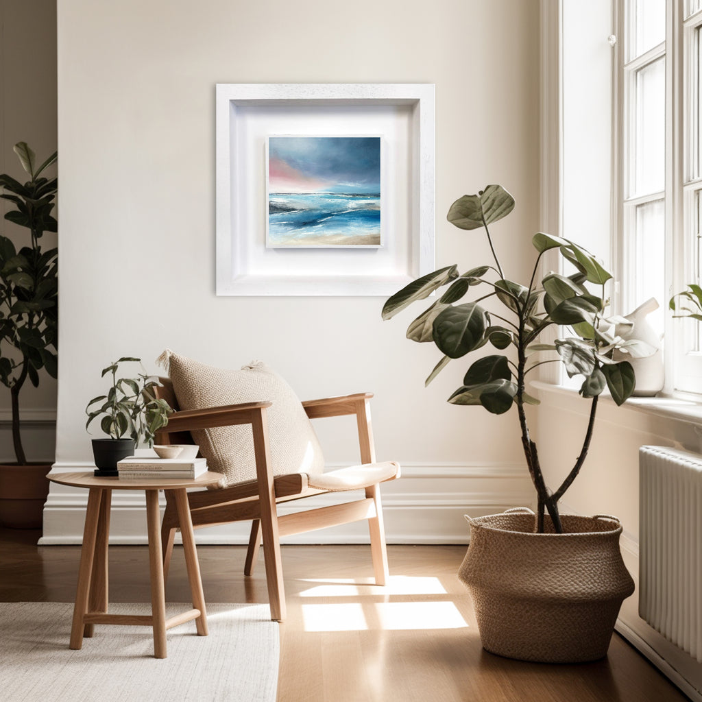 Crimson Glimpses - Original Painting by Magda Malak- - Magda Malak Art