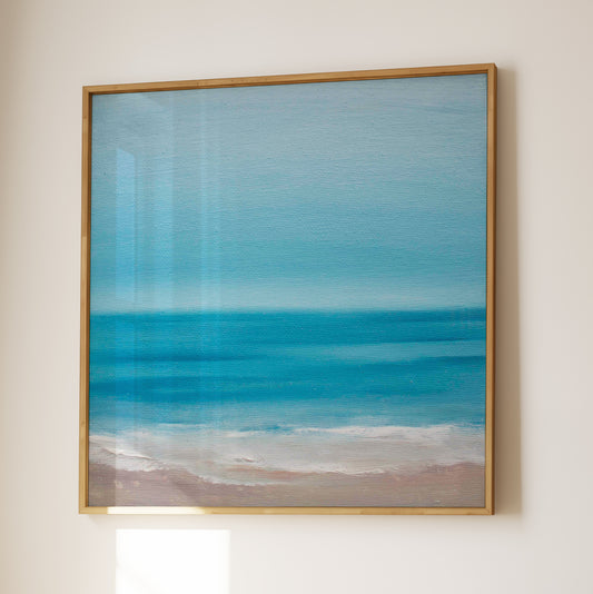 Balance Original Oil Seascape Framed Canvas Wall Art