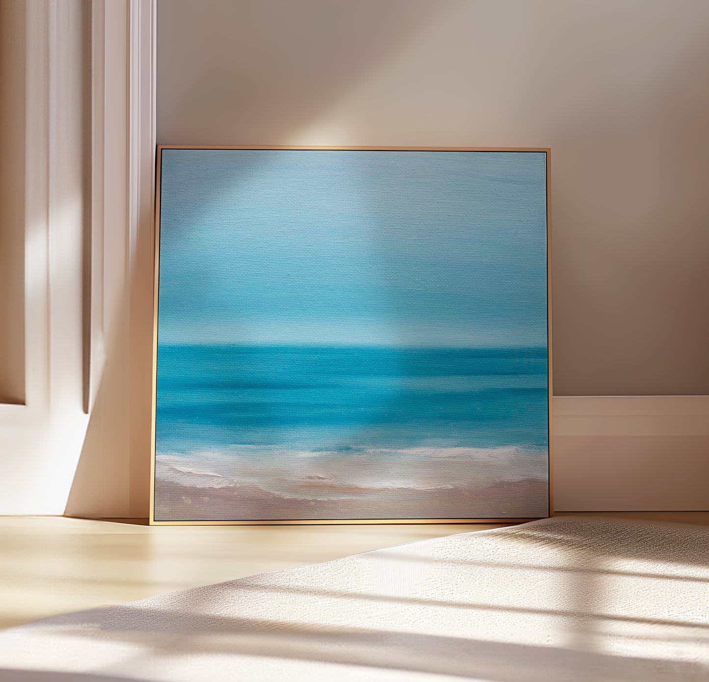 Balance Original Oil Seascape Framed Canvas Wall Art