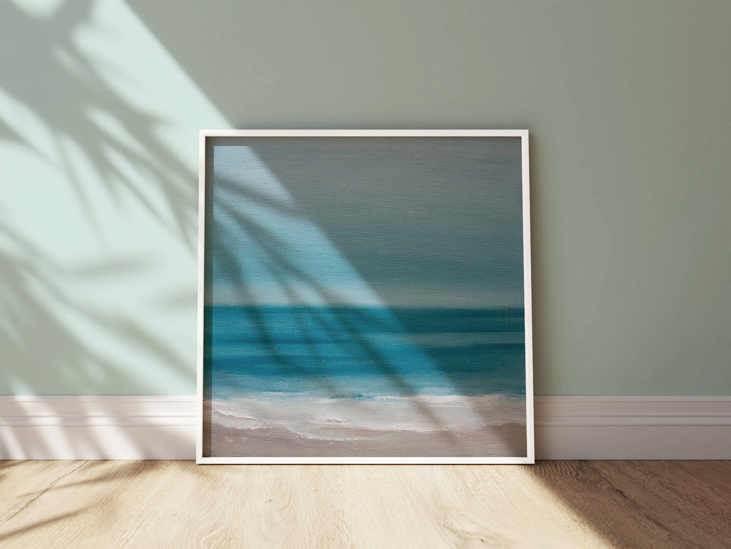 Balance Original Oil Seascape Framed Canvas Wall Art