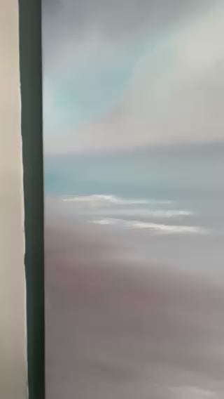 Ethereal Dreams- Original Atmospheric Realism Seascape Fine Art by Magda Malak