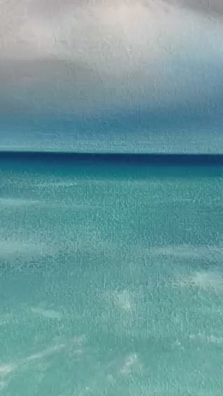 Tropicana- Original Abstract Seascape Fine Art by Magda Malak