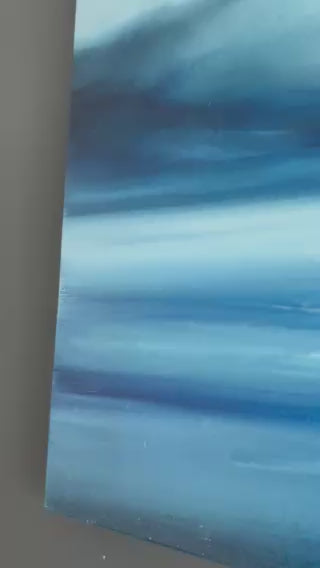 Blue Beyond- Original Abstract Seascape Fine Art by Magda Malak