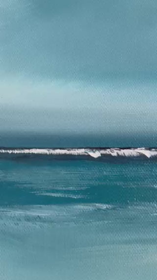 Sirens Call - Original Atmospheric Realism Seascape Fine Art by Magda Malak