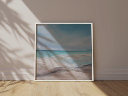 Connection Original Oil Seascape Framed Canvas Wall Art