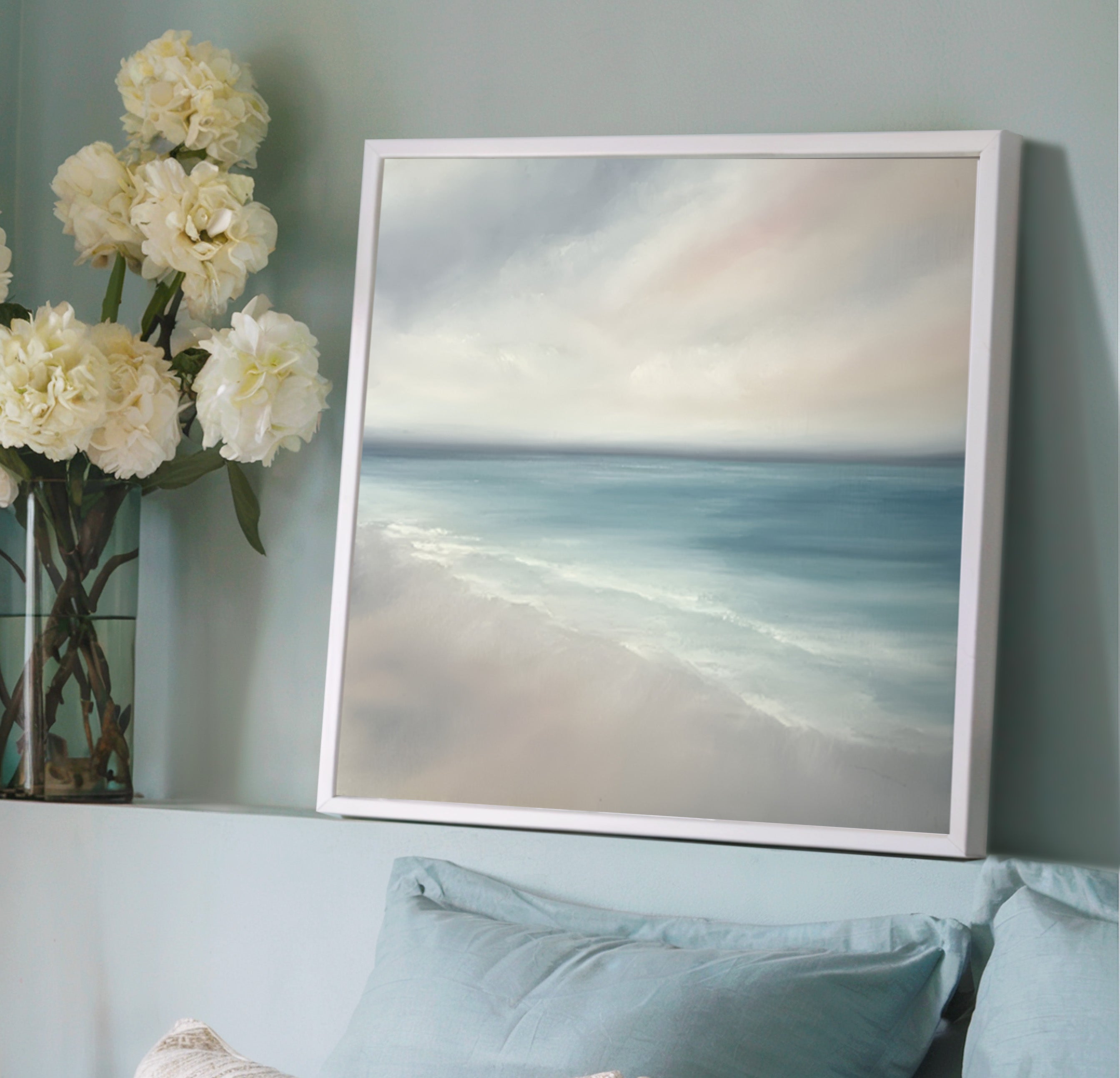 Romance- Fine Art Abstract Seascape Canvas Print