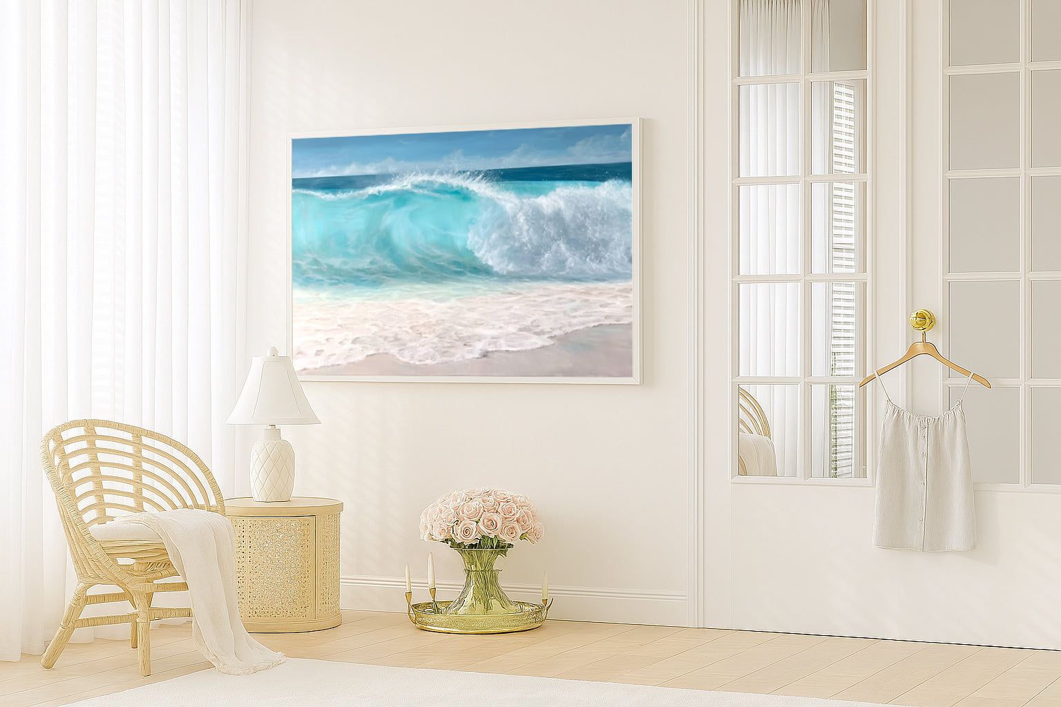 The Grace of Breaking, original oil painting by Magda Malak