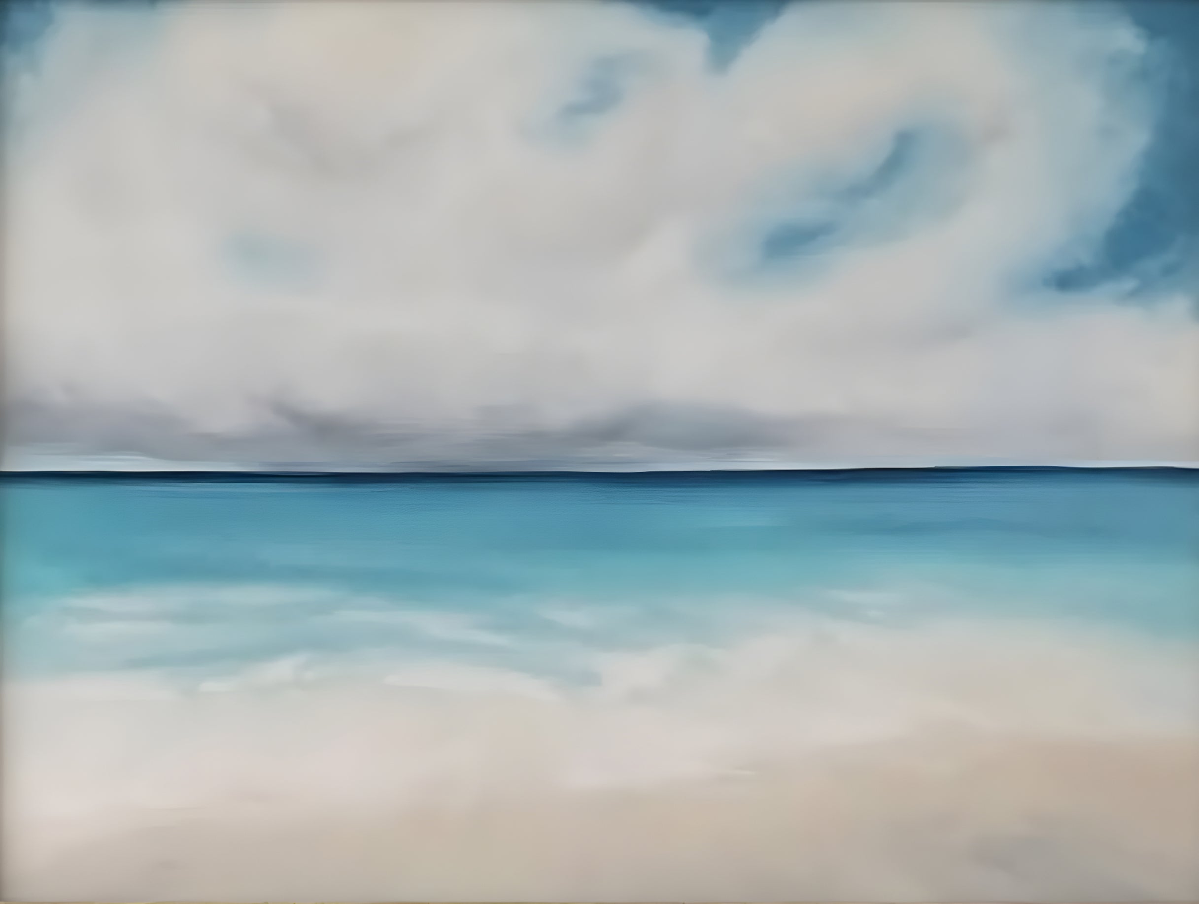 Breath- Original Abstract Seascape Fine Art by Magda Malak