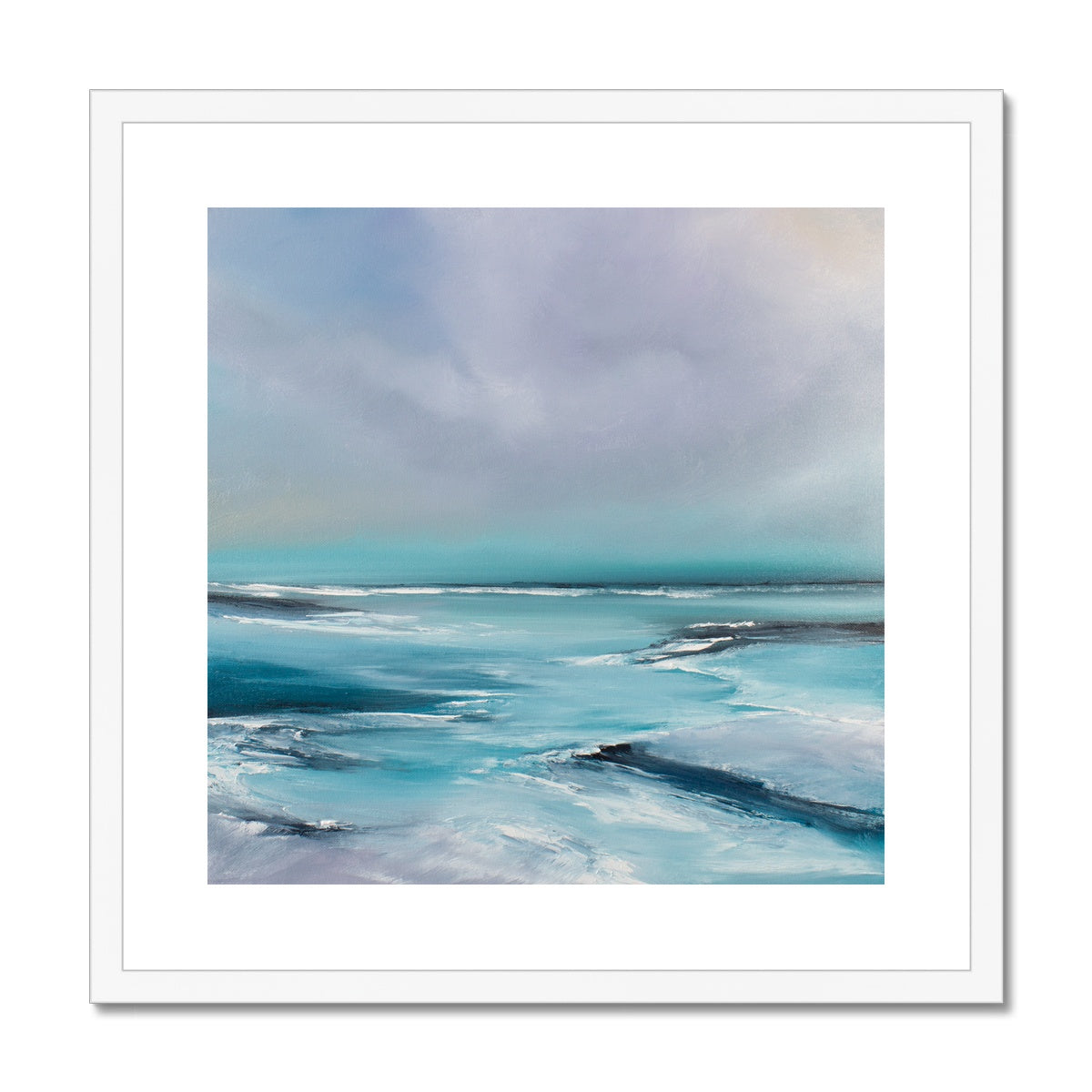 Stillness Framed & Mounted Print - Magda Malak Art